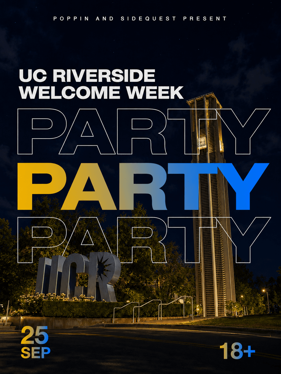 Welcome Week Party SideQuest X Poppin